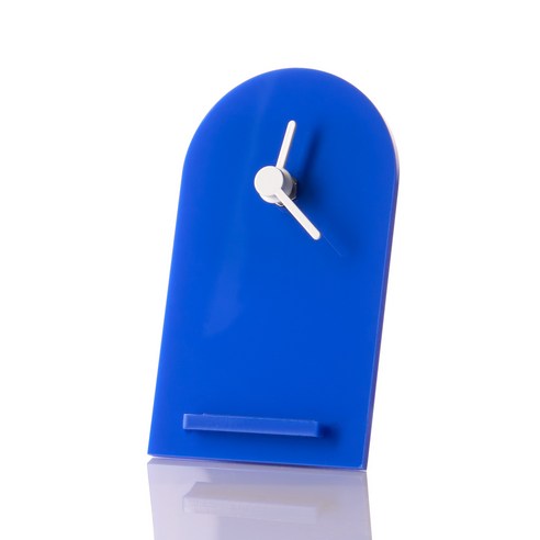 아치형 아크릴 탁상시계 무소음, C.코발트블루