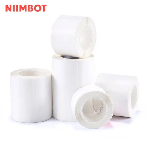 NIIMBOT 님봇 D11 D110 D101 전용 라벨지, 화이트 12×40mm 160장, 1롤