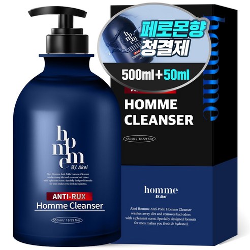 아케이 옴므 안티럭스 올인원 남성청결제 페로몬향, 1개, 550ml