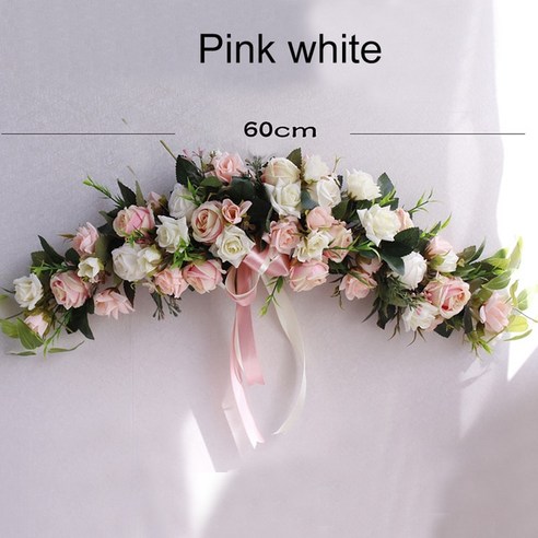 FREELIFE 벽장식소품세투 소품꽃 모란 YA-409, H pink white 60cm-273