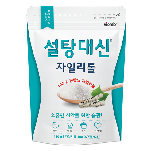 바이오믹스 설탕대신 자일리톨 가루 설탕 분말 180g, 5개 설탕대신스테비아650g Best Top5