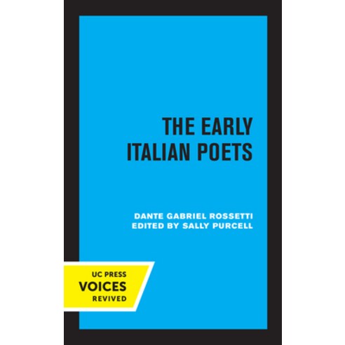 (영문도서) The Early Italian Poets Paperback, University of California Press, English, 9780520347236