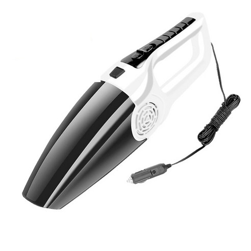 [SW] 120W 3600mbar 자동차 진공 청소기 높은 흡입 휴대용 12V 미니 5 미터 국수 건조 및 습식 이중 사용 자동차 인테리어 클리너, 러시아, white