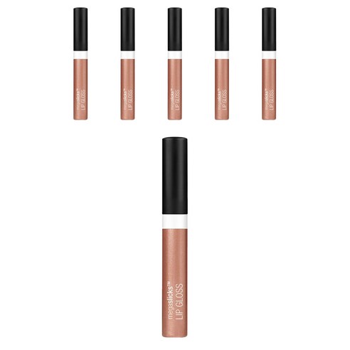 웻앤와일드 메가슬릭 립 글로스, Rose Gold, 6개, 5.4g