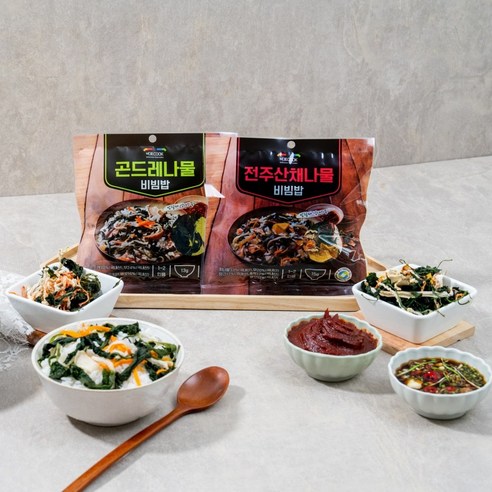 건강하고 편리한 바로쿡 간편식 나물비빔밥