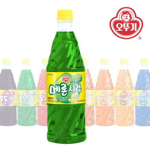 오뚜기 메론향 슬러시 1kg 1개/슬러시시럽 원액 음료, 2개