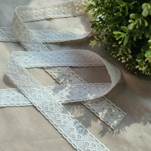 프렌치홈 다이아 레이스 국산, 생지(광목) 색상 3.6yd (약 325cm), 1개