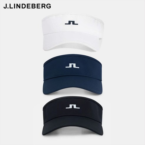 [J.LINDBERG] 남성 골프 바이저 / 제이린드버그 야덴 바이져 / 선캡 모자 / 화이트 네이비 블랙, 2. JL네이비(화이트로고)