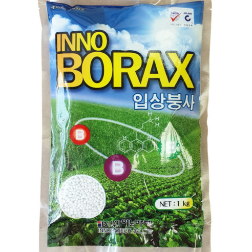 이노바텍 입상붕사 1kg 비료 퇴비 영양제 붕사비료 천연비료, 1개