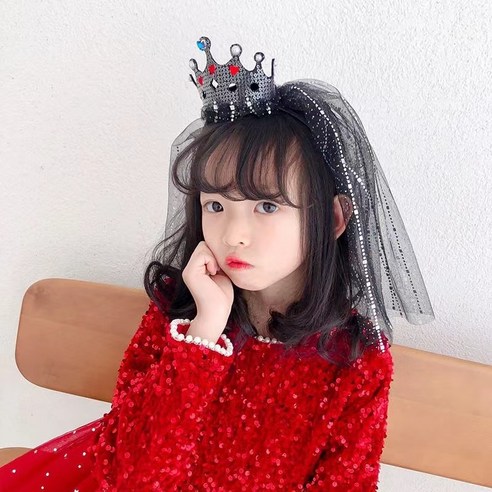 오조 생일 파티 고깔 왕관 머리띠_, 13_하트왕관_머리띠_블랙, 1개, 13_하트왕관_블랙