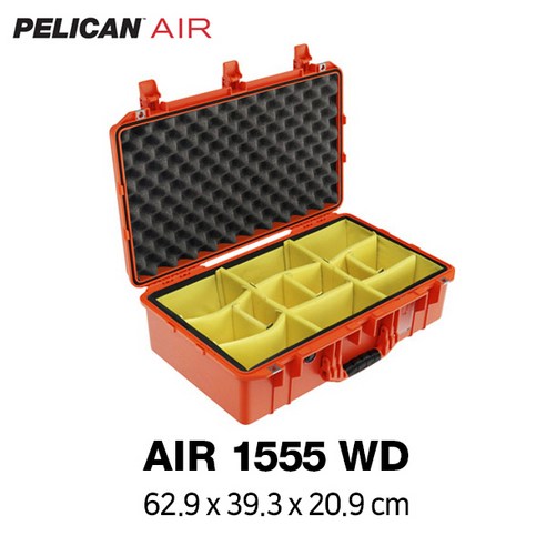 펠리칸 1555 Air 하드케이스 (With Padded Dividers), 블랙 펠리칸1510 펠리칸 1555 Air 하드케이스 (With Padded Dividers), 블랙 펠리칸1510