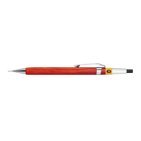 윤우드 샤프 그래프 실버(펜텔 메카니즘) 0.5mm, 레드하트 0.5mm