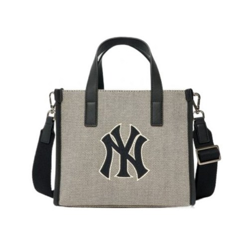 MLB 베이직 빅로고 캔버스 스몰 토트백 NY (Black)148288
