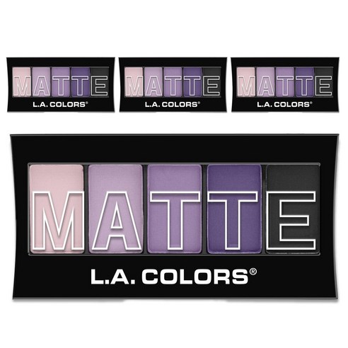 엘에이컬러즈 5 컬러 매트 아이섀도우 7.1g, CEM473 Purple Cashmere, 4개
