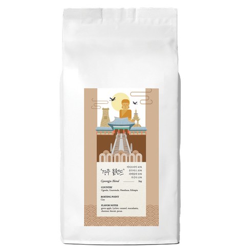 갓 볶은 경주블렌드 당일로스팅 (분쇄도 선택가능) 손맛커피 스토리블렌드, 1kg, 핸드드립/커피메이커