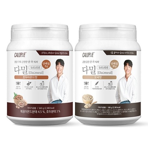 칼로바이 다밀뉴트리션 대용량 식사대용 단백질쉐이크 오곡맛 1+1 쉐이커증정, 오곡+오곡+쉐이커증정, 1세트