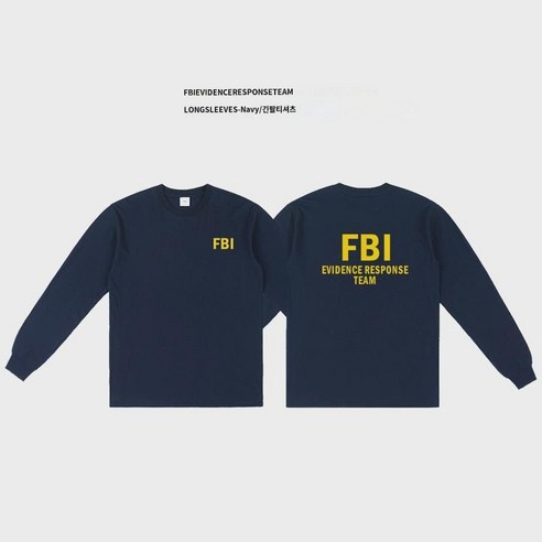 미드 FBI 요원 긴팔티 순면 맨투맨 루즈핏 청년 봄가을 캐주얼 얇은 스포츠 레깅스 패션