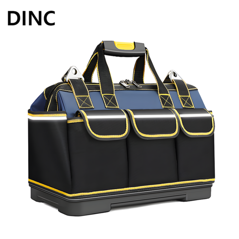 DINC 대용량 공구가방 휴대용 다용도 공구함 툴백 툴가방 17인치, 1개