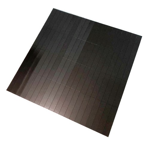 [제이스마그네트] 접착 조각 고무자석 시트 300x300 판, 1p 75x15x1.5T_80조각, 75x15x1.5T_80조각