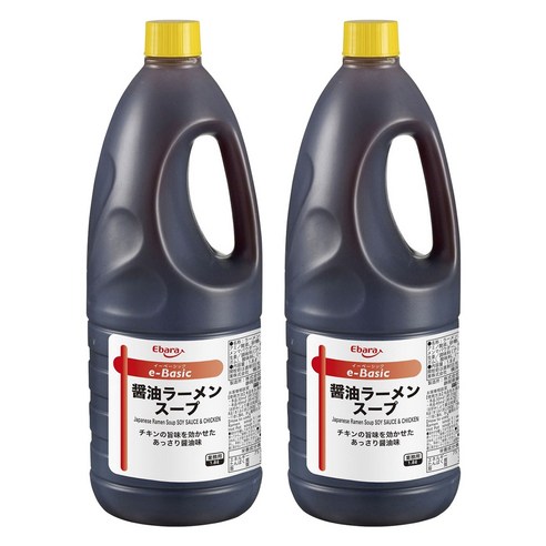 에바라 이베이직 쇼유라멘 스프 담백한 쇼유 맛, 1.8L × 2개, 1.8L, 2개