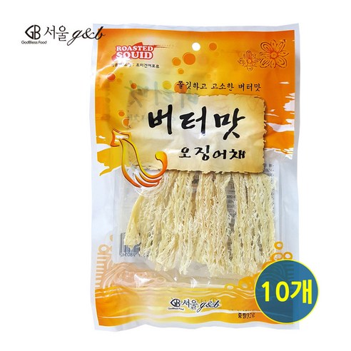 버터맛 오징어채, 10개, 32g