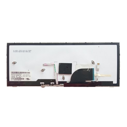 백라이트 실버 프레임 미국 레이아웃 키보드