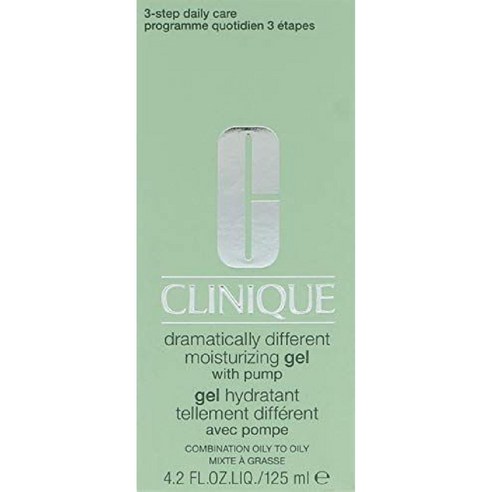 크리니크 Dramatically Different 모이스처라이징 젤 펌프 포함 조합/지성 119.1g 4.2온스, 6.76 Fl Oz (Pack of 1)