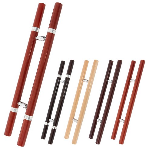 철물이네 강화도어 손잡이 340mm 나무 오크 체리, 3단체리