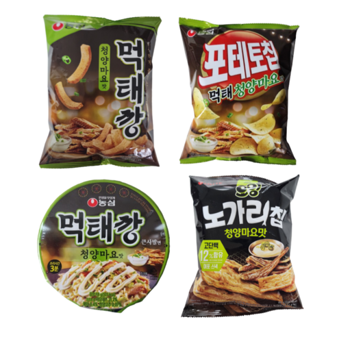 먹태라면+먹태과자 먹태깡+먹태깡라면+먹태포테이토칩+노가리칩