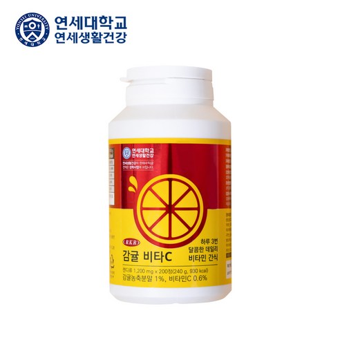 연세대학교 연세비타민 RKR 감귤 비타C, 1개, 200정