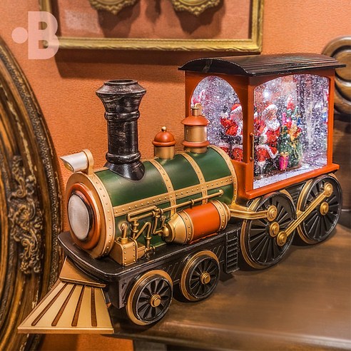 멋진 크리스마스 분위기를 연출해주는 본디자인랩 크리스마스 오르골 산타 기차 워터볼 무드등