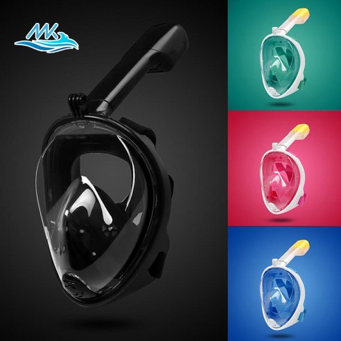 메이스 신제품 스노쿨링 마스크 풀페이스 프리다이빙 스노클 장비, 02.액티브 블루