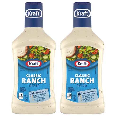 크래프트 클래식 랜치 드레싱, 473ml, 2개