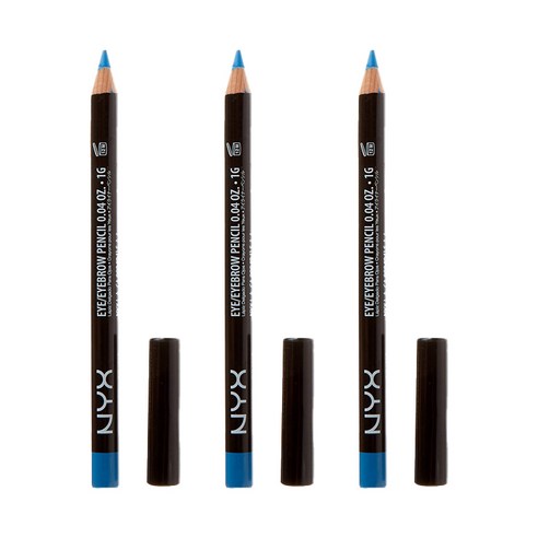 엔와이엑스 NYX 아이 앤 아이브로우 펜슬, Electric Blue, 3개