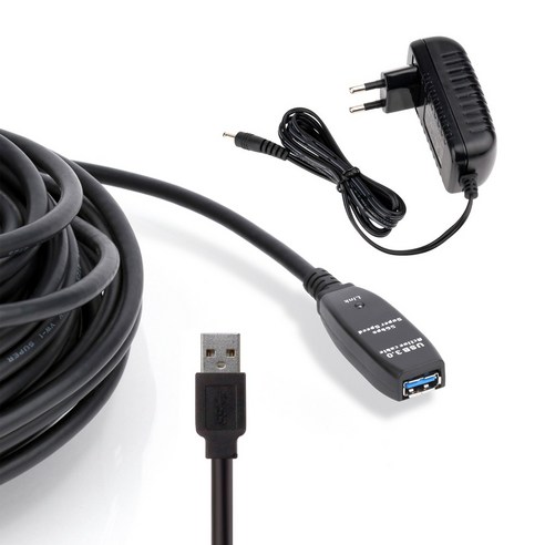NEXT-USB10U3PW USB 3.0 리피터 연장 케이블 10M 아답터포함, 1개