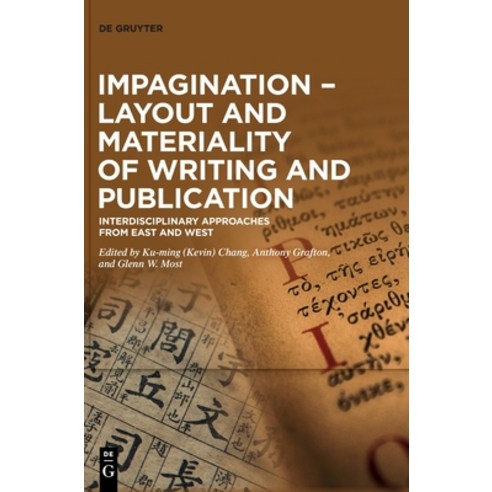 Impagination - Layout and Materiality of Writing and Publication Hardcover, de Gruyter, English, 9783110698466