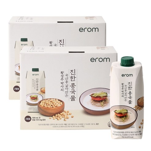 이롬 황성주 박사의 국산콩 갈아만든 진한 콩국물, 750ml