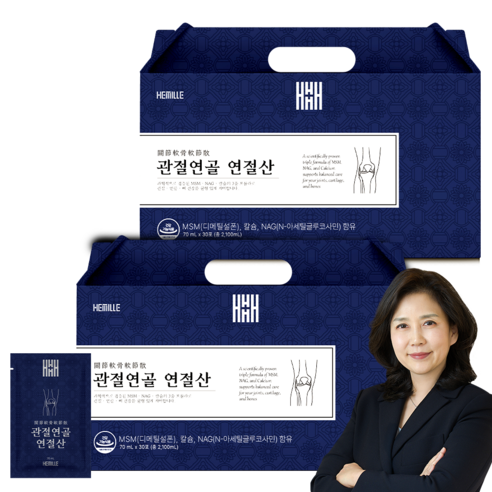한의사 김소형 MSM 식이유황 관절 영양제 NAG, 칼슘 관절연골 연절산, 60개, 70ml