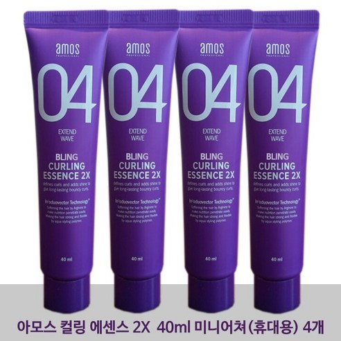 Amos NEW 컬링에센스HG 2x 40ml 4개세트, 1세트