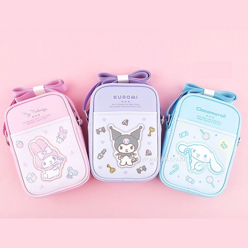사랑스러움과 안전을 담은 산리오 정품 크로스백 폰가방!