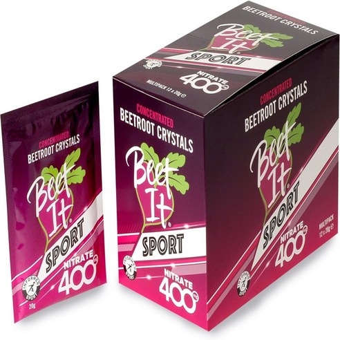 20g 12봉 비트잇 스포츠 나이트레이트 400 파우더 Beet It Sport Nitrate 400, 12개