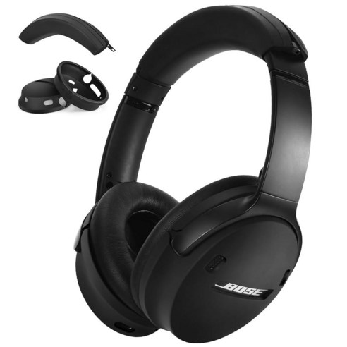 AIRSPO Bose QuietComfort 45 qc45 소프트 보호 실리콘 커버 블랙713924, Black 보스qc Best Top5