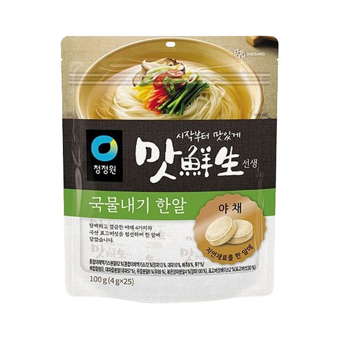 맛선생 청정원 야채국물내기한알 25개입, 320g, 1개