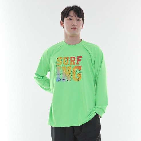 일루소 서프ING 오버핏 긴팔 남성용 래쉬가드
