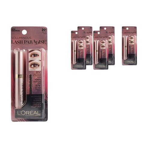 로레알파리 볼류미너스 래쉬 파라다이스 마스카라 8.5ml, Black, 6개