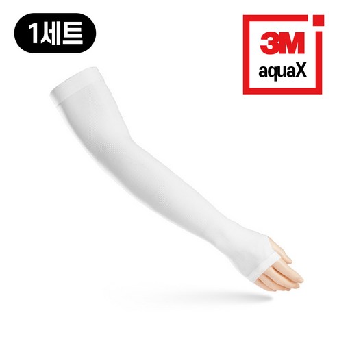3M 쿨토시 자외선 차단 팔토시, 손등형 화이트, 1세트