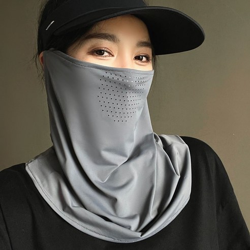 톡톡창고 숨쉬는 쿨 원단 얼굴 가리개 햇빛 차단 귀걸이 마스크