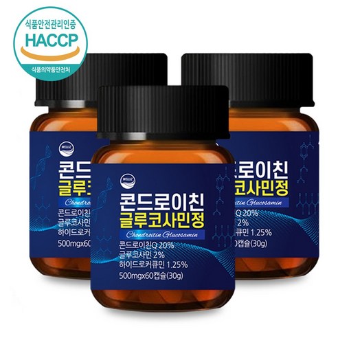웰리즈 콘드로이친 글루코사민정 2개월분, 60정, 1개