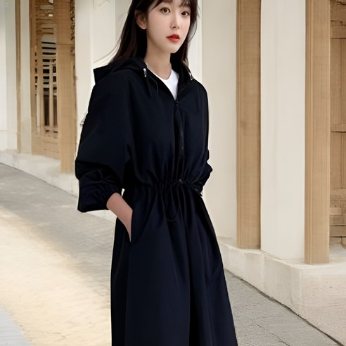 여성 빈티지 말 스커트 슬림 스커트 로로희 10 라이프올여자롱원피스 스트랩후드 롱원피스 캐쥬얼 프리사이즈