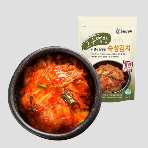 [신선설농탕] 숙성김치1팩(1kg), 1개, 1kg